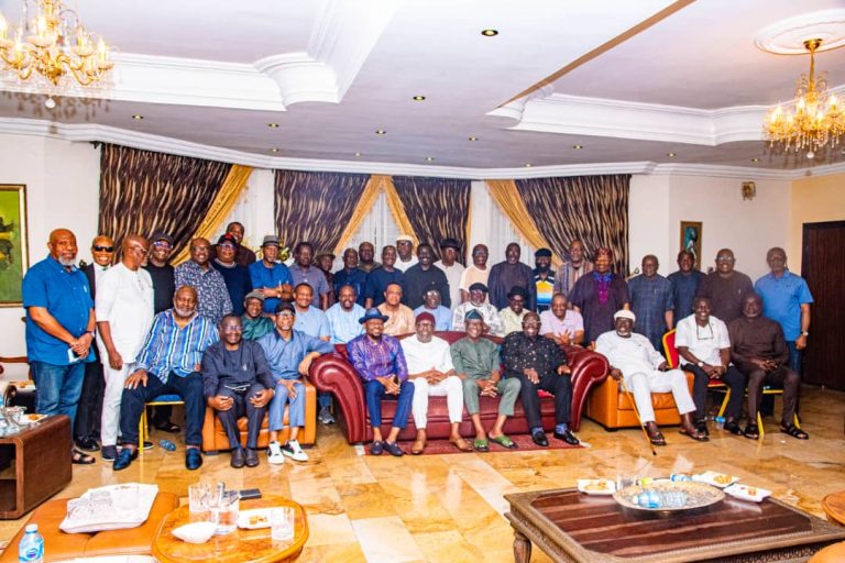 Wike, Fubara, Amaewhule and Other Rivers Elders Meet in Port Harcourt